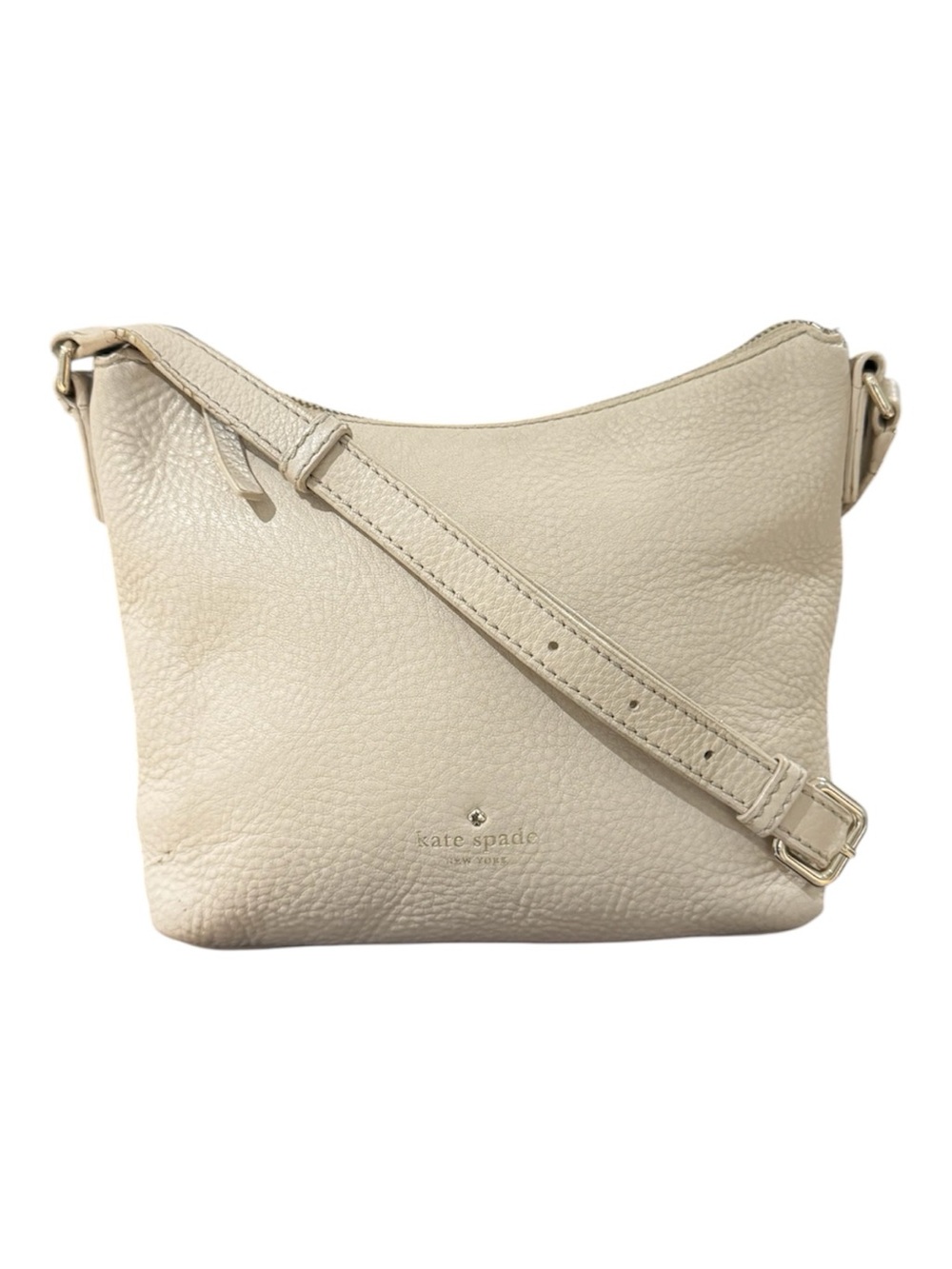 KATE SPADE Henry Lane Aubree Leather Crossbody Bag - Cream